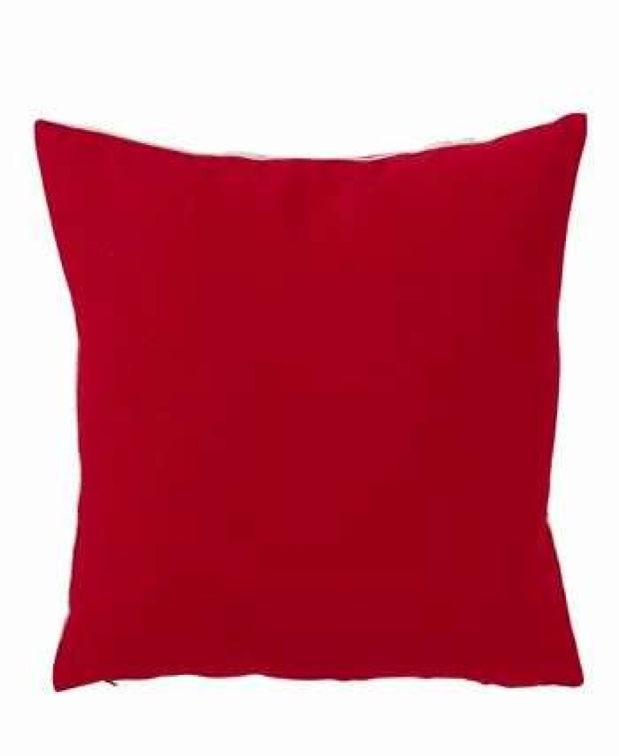 Decorative & Throw Pillows * | Saro Lifestyle Ntas Sleigh Christmas Decorative Pillow, 18 X 18 Red