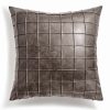 Decorative & Throw Pillows * | Hotel Collection Pleated Faux Leather Decorative Pillow, 18 X 18, Created For Macy'S