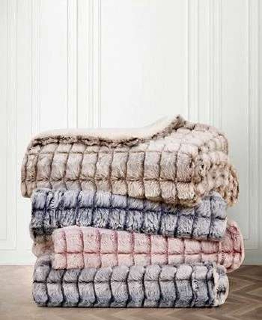 Blankets & Throws * | Royal Luxe Versible Micromink To Faux-Sherpa Tie-Dye Throw, 50 X 60