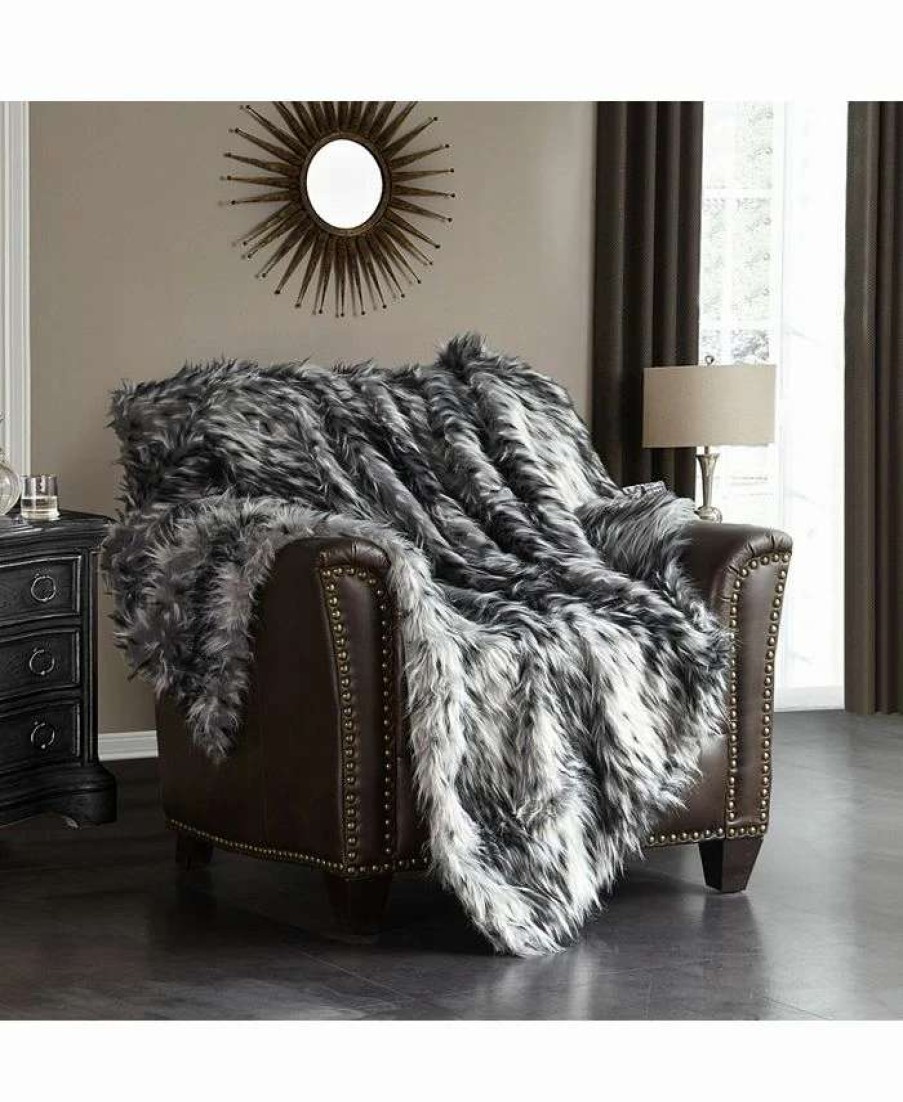 Blankets & Throws * | Chic Home Adar 50 60 Throw Silver