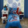 Comforter Sets * | Disney Marvel Captain America 4 Piece Toddler Comforter Set Red