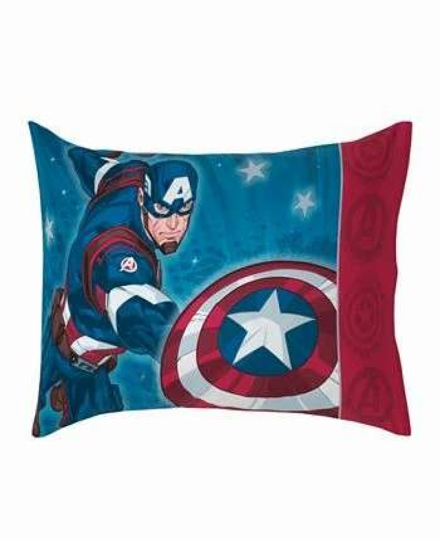 Comforter Sets * | Disney Marvel Captain America 4 Piece Toddler Comforter Set Red