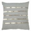 Decorative & Throw Pillows * | Saro Lifestyle Button Work Throw Pillow, 18 X 18 Heather Gr