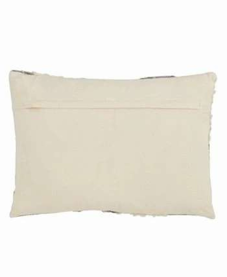 Decorative & Throw Pillows * | Saro Lifestyle Boucle Yarn Applique Decorative Pillow, 12 X 18 Multi