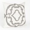 Decorative & Throw Pillows * | Saro Lifestyle Rue Serrett Embroidered Decorative Pillow, 17 X 17