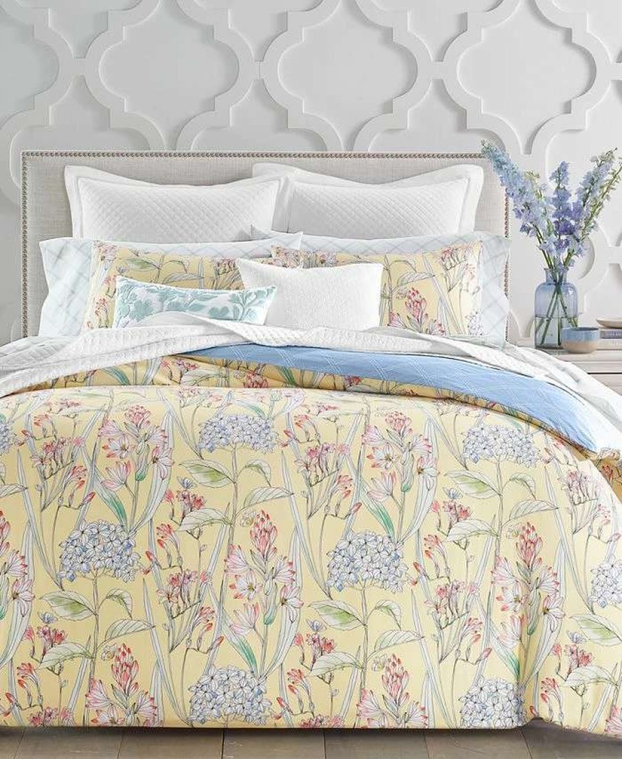 Comforter Sets * | Charter Club Hydrangea Comforter Set, Created For Macy'S Blue