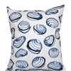 Decorative & Throw Pillows * | E By Design Clams 16 Inch Decorative Coastal Throw Pillow Blue