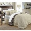 Comforter Sets * | Chic Home Lessie 7-Pc Queen Comforter Set Beige