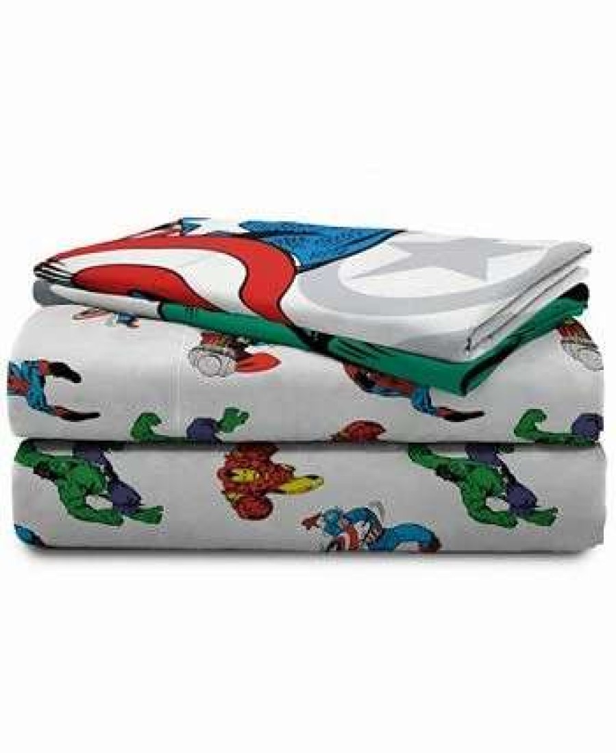 Comforter Sets * | Avengers Comic Cool Queen Bed Set, 5 Pieces Multicolor