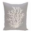 Decorative & Throw Pillows * | E By Design 16 Inch Decorative Floral Throw Pillow Gray