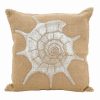 Decorative & Throw Pillows * | Saro Lifestyle Piral Shell Decorative Pillow, 20 X 20 Natural