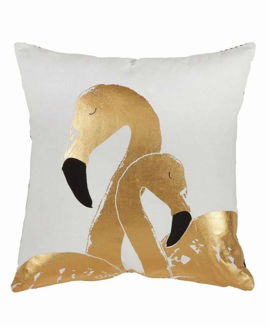 Decorative & Throw Pillows * | Saro Lifestyle Flamingo Love Decorative Pillow, 18 X 18 Multi