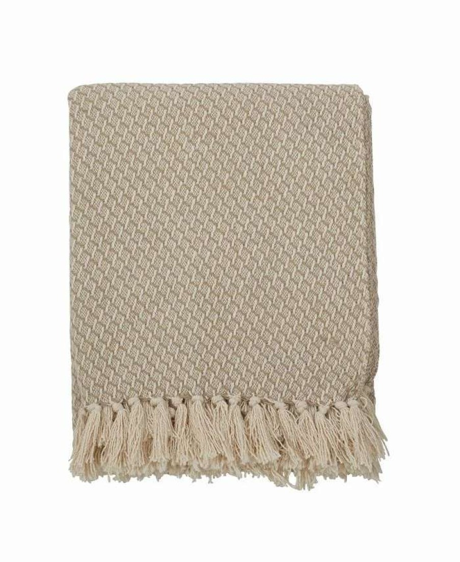 Blankets & Throws * | Saro Lifestyle Classic Throw Beige