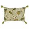 Decorative & Throw Pillows * | Saro Lifestyle Floral Embroidered Decorative Pillow, 16 X 24 Green