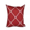 Decorative & Throw Pillows * | E By Design Ahoy! 16 Inch Decorative Nautical Throw Pillow Red