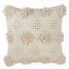 Decorative & Throw Pillows * | Saro Lifestyle Moroccan Tufted Decorative Pillow, 18 X 18 Ivory