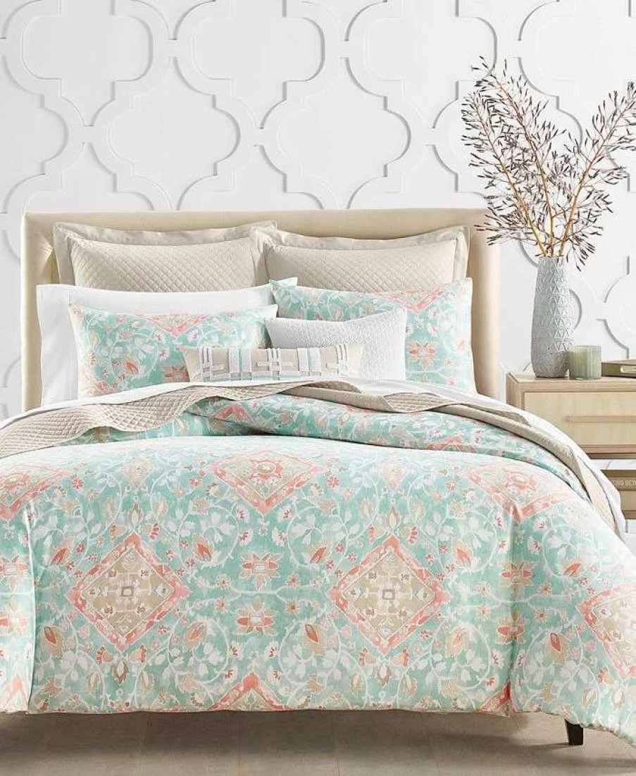 Duvet Covers & Sets * | Charter Club Terra Mesa 2-Pc. Duvet Cover Set, Twin, Created For Macy'S Turquoise/Aqua