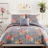 Comforter Sets * | Jessica Simpson Alessia 4 Piece Full/Queen Comforter Set Gray