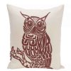 Decorative & Throw Pillows * | E By Design 16 Inch Off White And Rust Decorative Safari Throw Pillow Cream