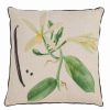 Decorative & Throw Pillows * | Saro Lifestyle Vanilla Orchid Printed Decorative Pillow, 18 X 18 Natural