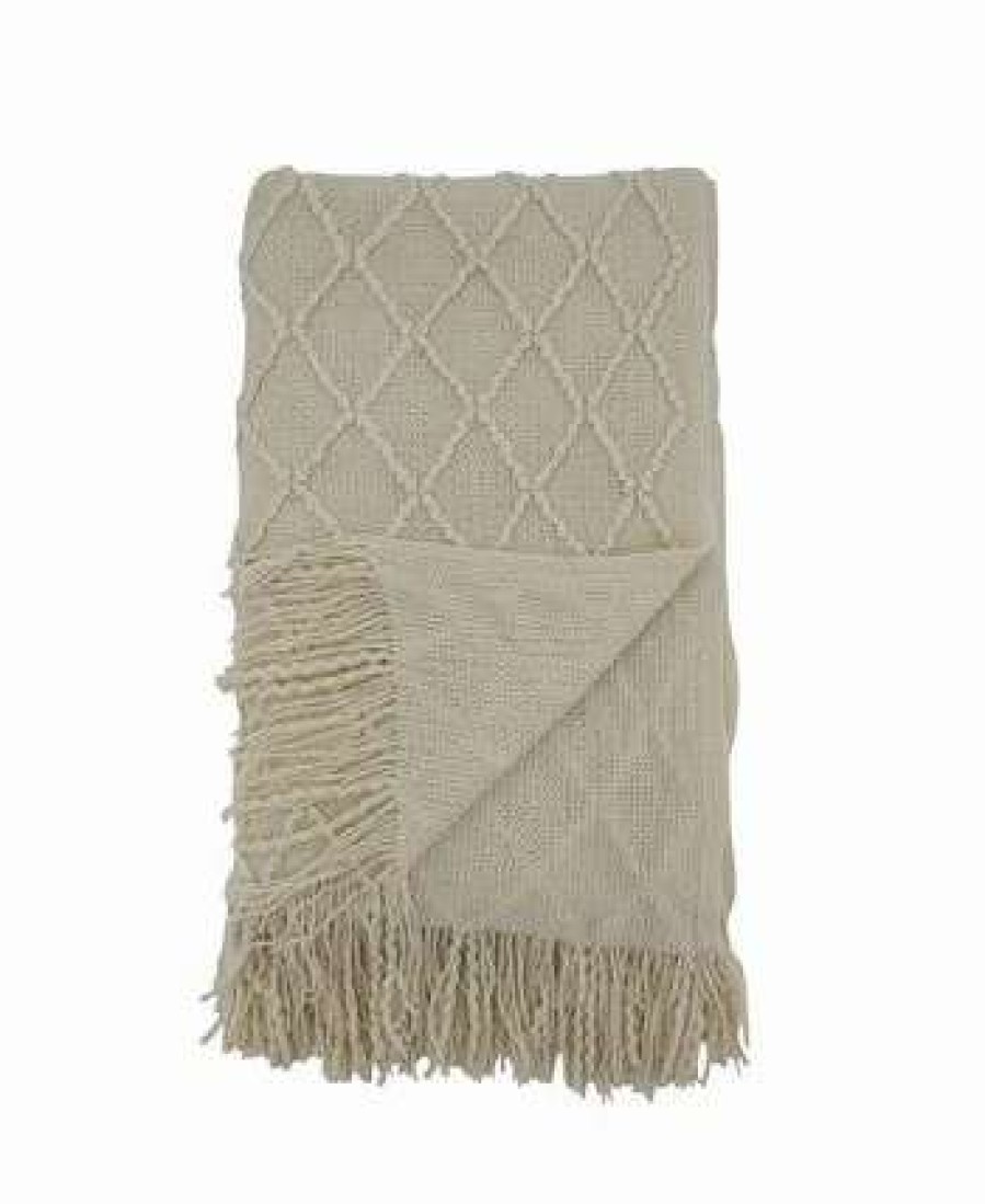 Blankets & Throws * | Saro Lifestyle Knitted Throw Blanket