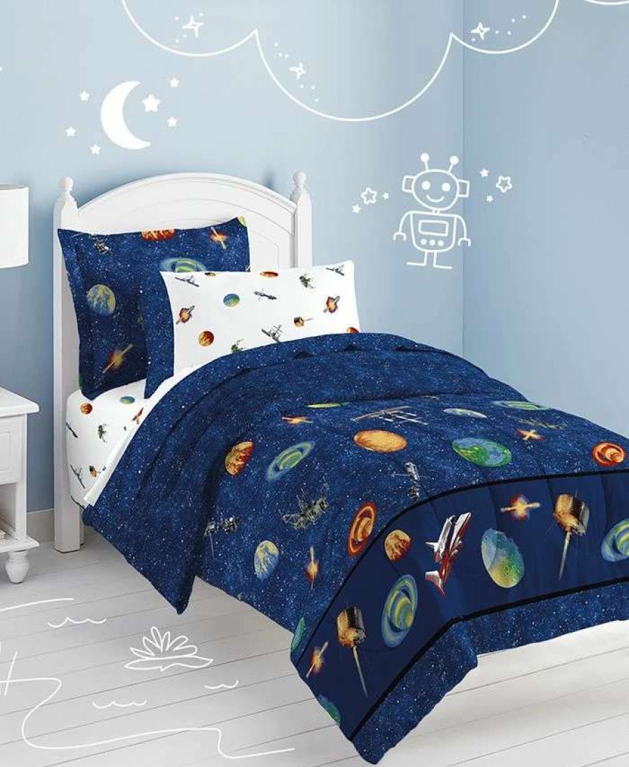 Comforter Sets * | Dream Factory Outer Space Twin Comforter Set Multi