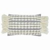 Decorative & Throw Pillows * | Saro Lifestyle Chunky Fringe Decorative Pillow, 16 X 23 Gray