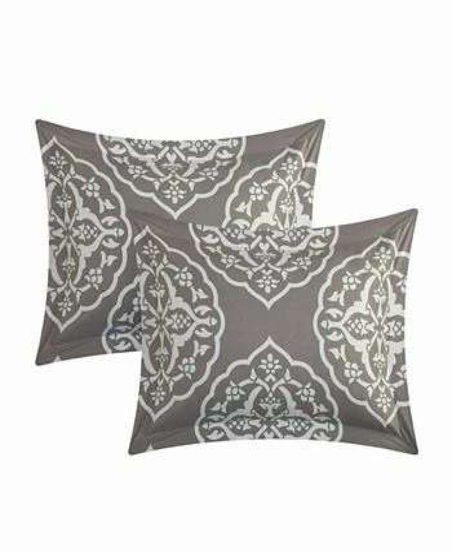 Duvet Covers & Sets * | Chic Home Murano 4 Pc King Duvet Cover Set Grey