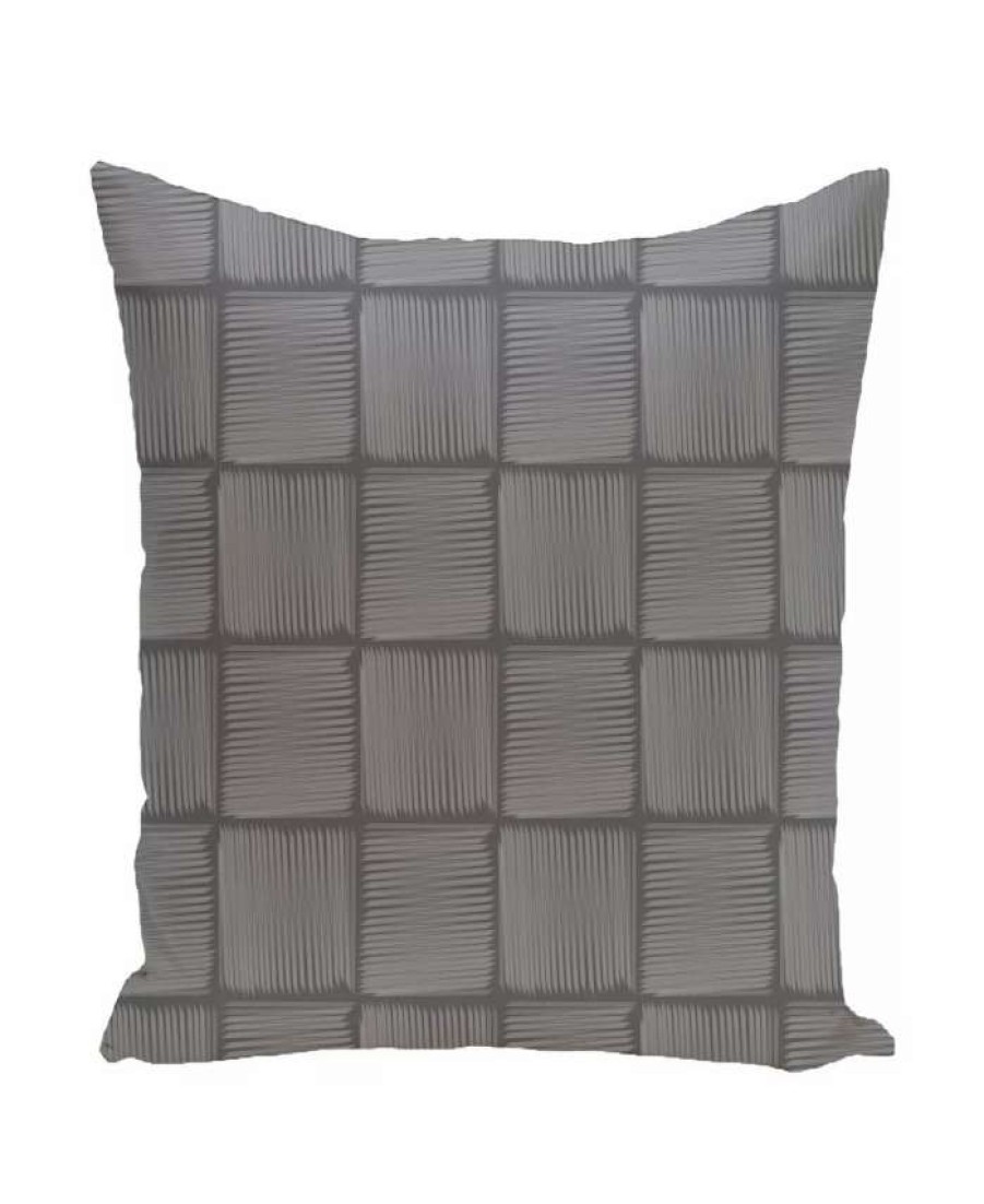 Decorative & Throw Pillows * | E By Design 16 Inch Decorative Squares Throw Pillow Gray