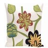 Decorative & Throw Pillows * | E By Design Tropical Floral 16 Inch Blue Decorative Floral Throw Pillow Navy Blue