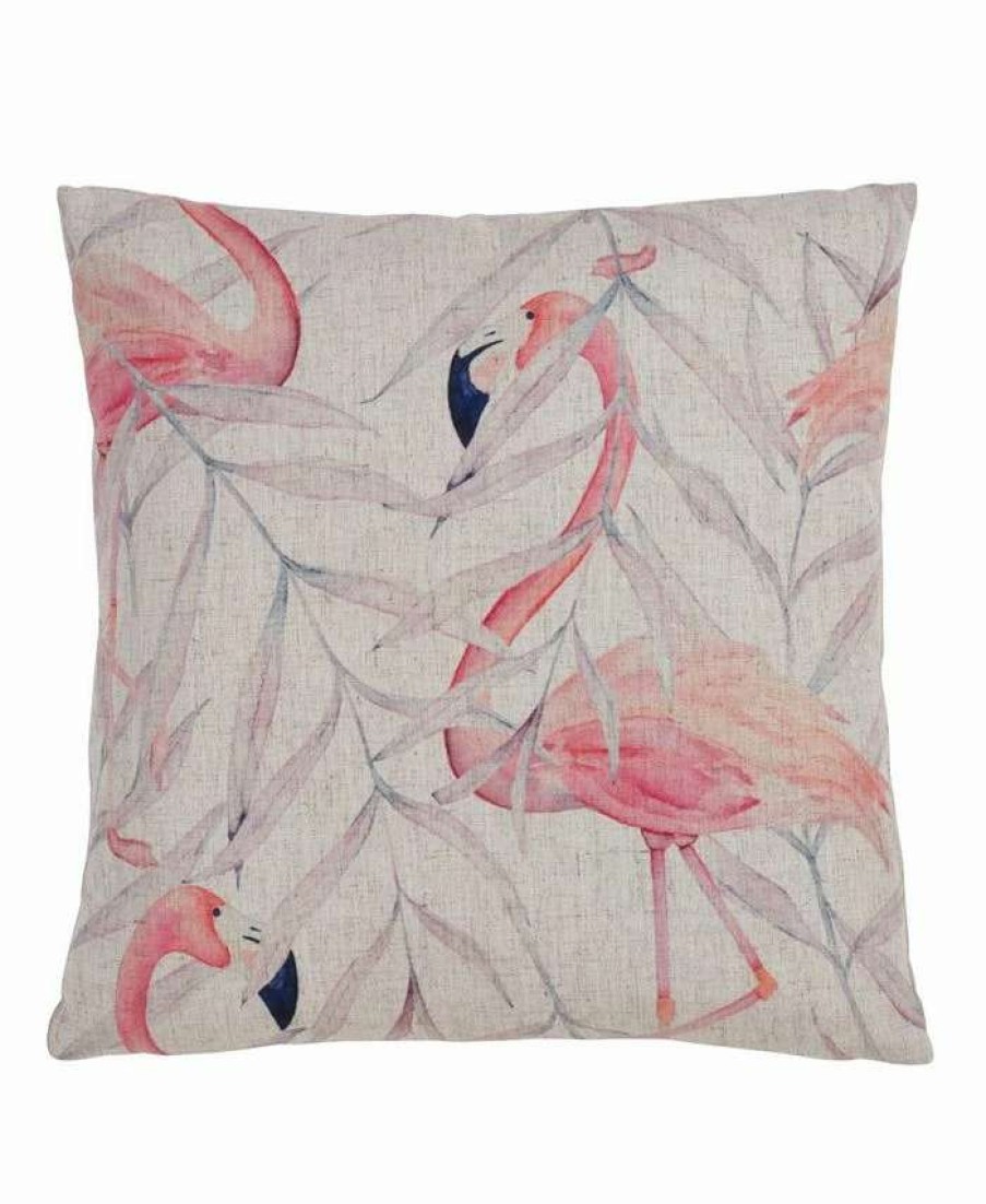 Decorative & Throw Pillows * | Saro Lifestyle Blushed Flamingo Decorative Pillow, 18 X 18 Multi