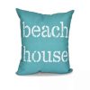 Decorative & Throw Pillows * | E By Design Beach House 16 Inch Decorative Word Print Throw Pillow Teal