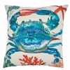 Decorative & Throw Pillows * | Saro Lifestyle Crab Decorative Pillow, 20 X 20 Multi