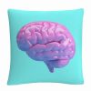 Decorative & Throw Pillows * | Baldwin Abc Modern 3D Pink Brain Decorative Pillow, 16 X 16 Multi