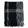 Blankets & Throws * | Saro Lifestyle Cotton Plaid Throw Blanket