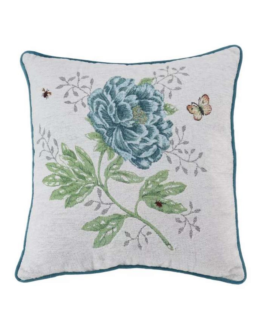 Decorative & Throw Pillows * | Lenox Butterfly Meadow Tapestry Pillow, 18 X 18 Multi