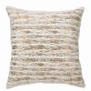 Decorative & Throw Pillows * | Saro Lifestyle Brushed Metallic Foil Printed Faux Fur Decorative Pillow, 18 X 18 Gold