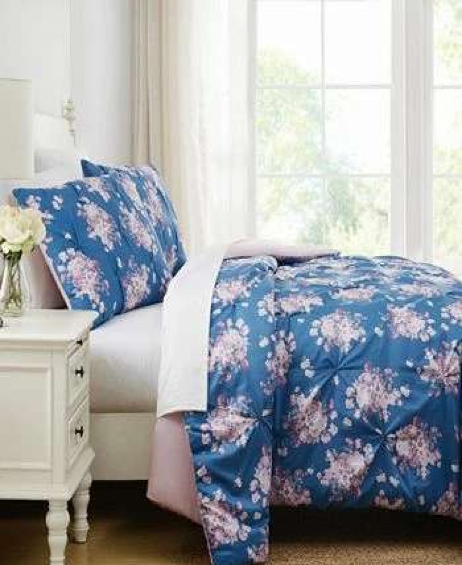 Comforter Sets * | The Farmhouse By Rachel Ashwell Signature Savannah Dusk 2 Piece Comforter Set, Twin/Long Blue, Pink