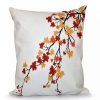 Decorative & Throw Pillows * | E By Design Fall Leaves 16 Decorative Pillow Orange