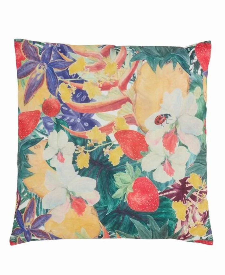 Decorative & Throw Pillows * | Saro Lifestyle Fruity Floral Decorative Pillow, 18 X 18 Multi