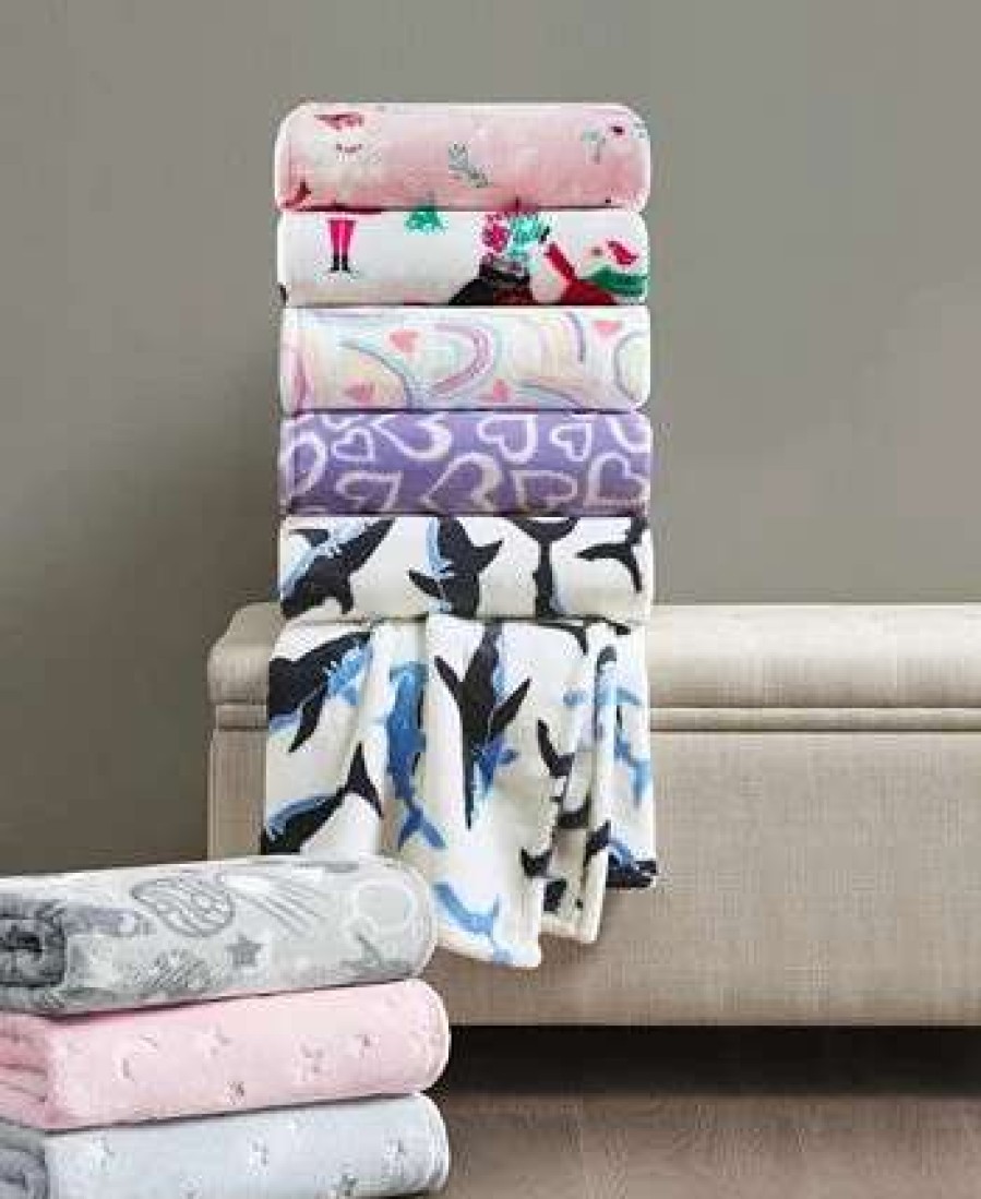 Blankets & Throws * | Charter Club Kids Loseout! Plush Throws, 50 X 60, Created For Macy'S Ballerinas