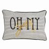 Decorative & Throw Pillows * | Saro Lifestyle Oh My Gosh Decorative Pillow, 12 X 18 Multi