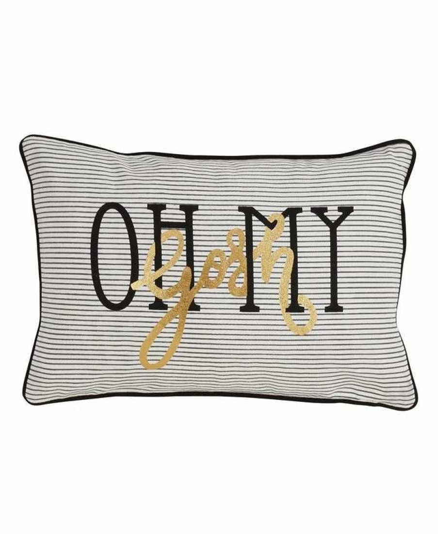 Decorative & Throw Pillows * | Saro Lifestyle Oh My Gosh Decorative Pillow, 12 X 18 Multi