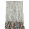 Blankets & Throws * | Saro Lifestyle Faux Mohair Throw, 50 X 60 Aqua