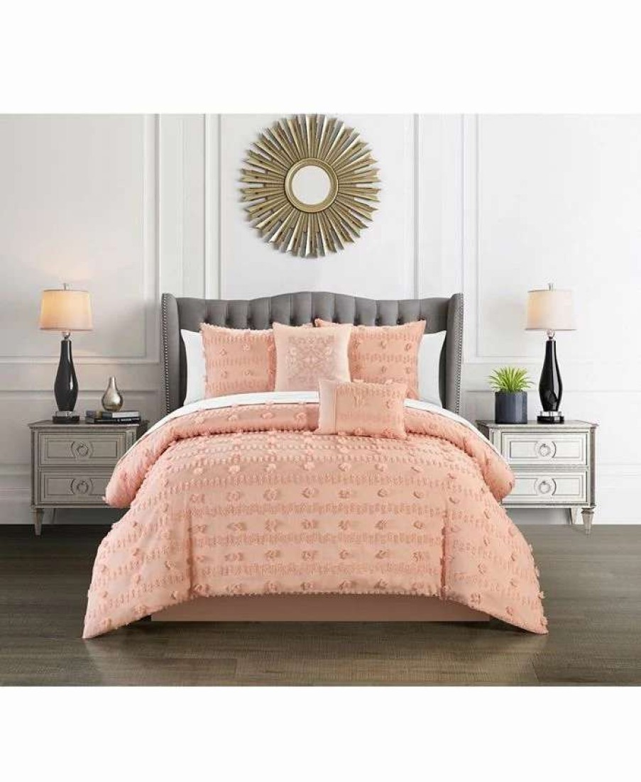 Comforter Sets * | Chic Home Ahtisa 5 Piece King Comforter Set Pink