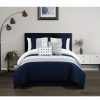 Comforter Sets * | Chic Home Lainy 5 Piece King Comforter Set Navy