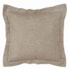 Decorative & Throw Pillows * | Saro Lifestyle Hemstitch Trimmed Decorative Pillow, 22 X 22 Natural