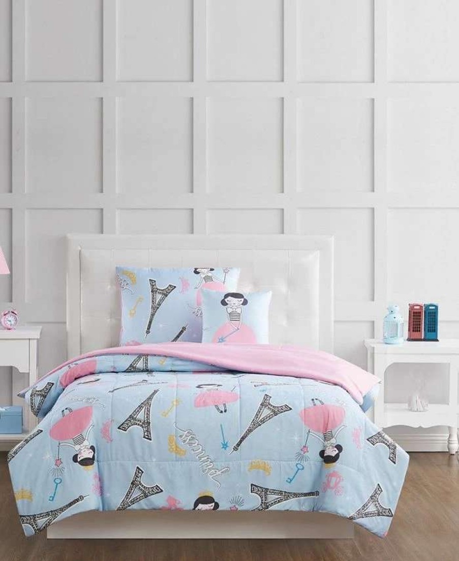 Comforter Sets * | My World Paris Princess Twin 3 Piece Comforter Set Multi