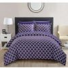 Duvet Covers & Sets * | Chic Home Brooklyn Duvet Cover Sets Plum