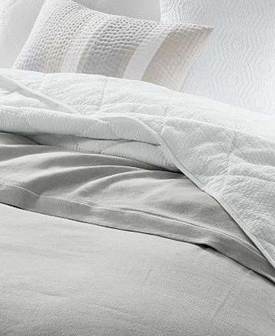 Duvet Covers & Sets * | Hotel Collection Linen/Modal Blend Duvet Cover, Full/Queen, Created For Macy'S Grey